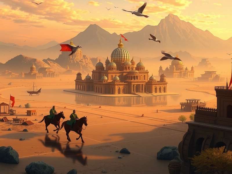 Golden Temple Gallop Game Screenshot